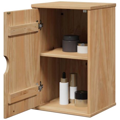 Bathroom Wall Cabinet OTTA 35x30x55 cm Solid Wood Pine vidaXL
