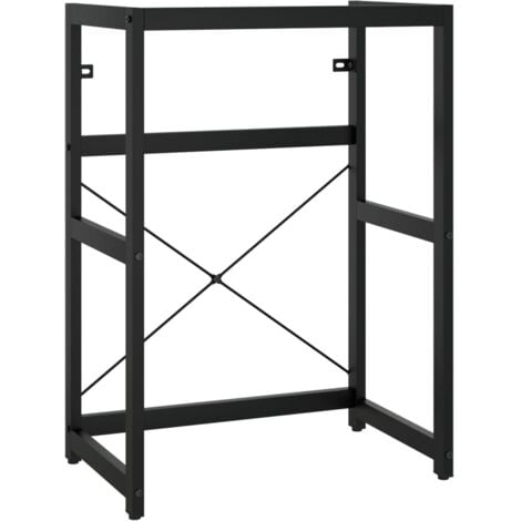 Bathroom Washbasin Frame Black 59x38x83 cm Iron vidaXL