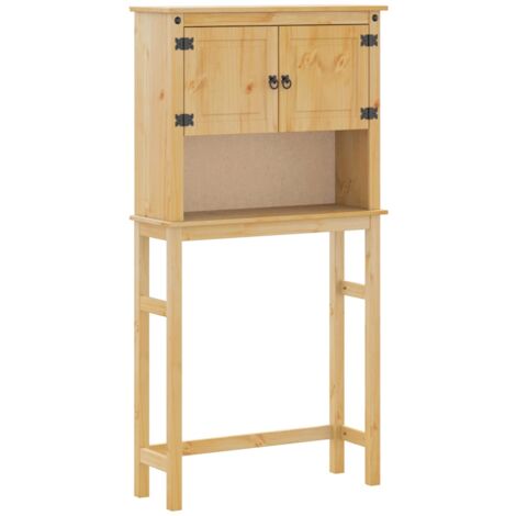 Bathroom Washing Machine Cabinet Corona Solid Wood Pine vidaXL