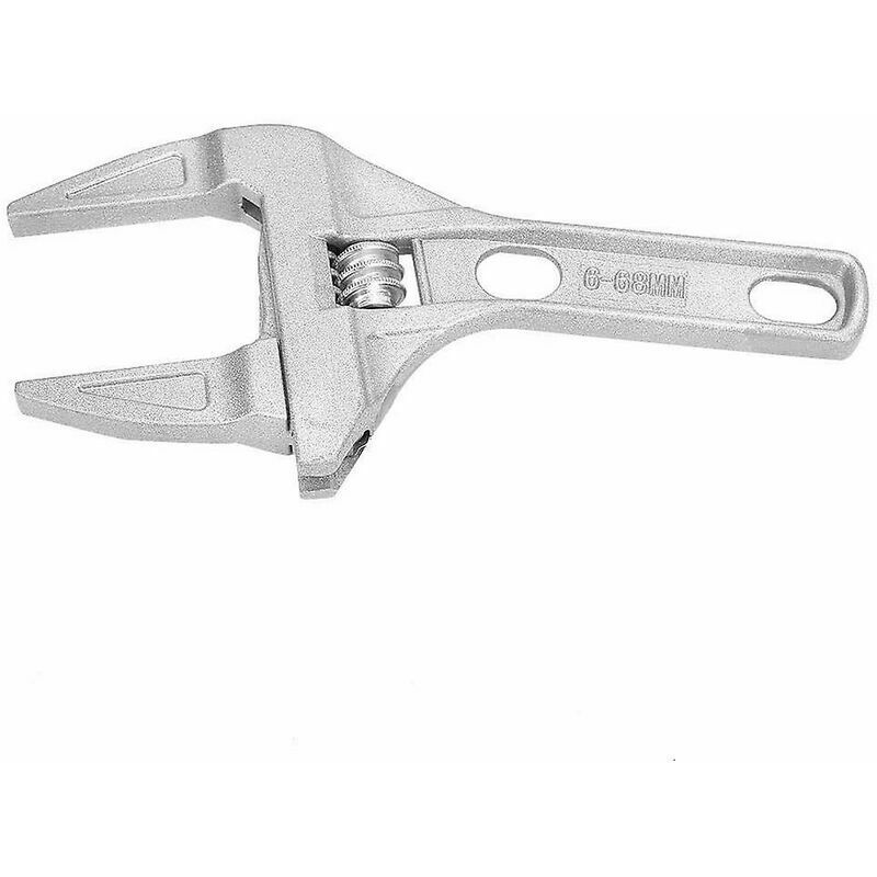 Bathroom wide mouth adjustable wrench repair tool
