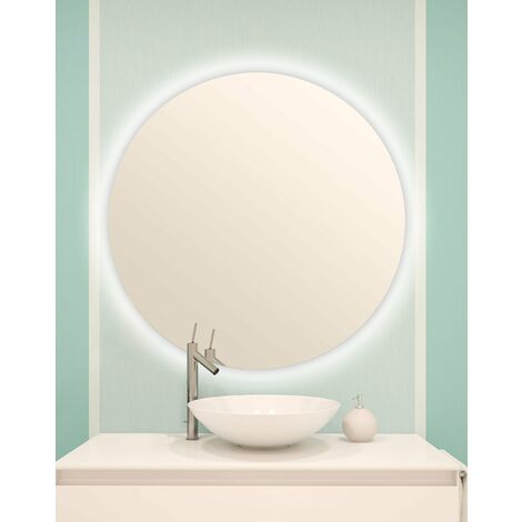 BATHSTAGE 67632 B-934 Espejo LED Retroiluminado 70 cm Redondo Canto Pulido - ref: BS-67632