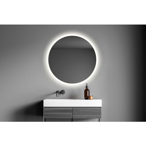 BATHSTAGE 67694 B-953 Espejo LED Retroiluminado 60 cm Redondo Ácido Canto Pulido - ref: BS-67694