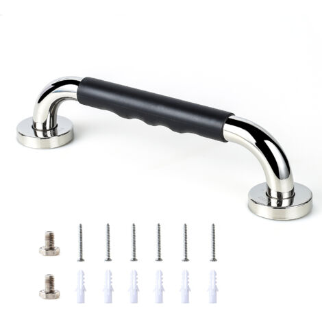 Bathtub Grab Bar Bath Grab Bar with Non-Slip Grip Stainless Steel Bathtub Handle Shower Handle Wall Mounted Safety Bars Toilet Grab Bar (300mm/12 inch)
