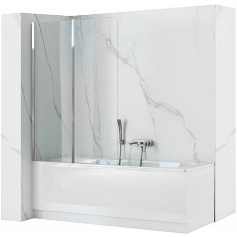 Bathtub Screen REA Agat-2 Chrome 100