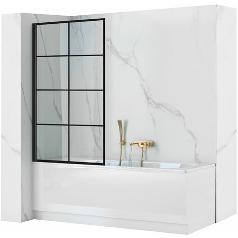 Bathtub Screen REA Lagos-1 Fix Black 80