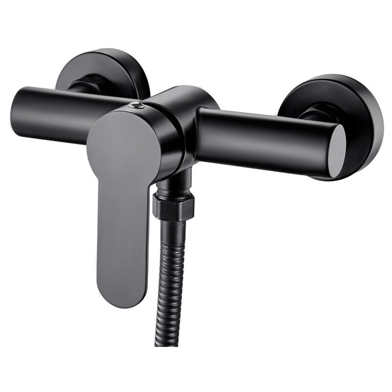 Bathtub Shower Faucet Black Stainless Steel Bathroom Tub Shower Faucet Wall Mounted Shower Head