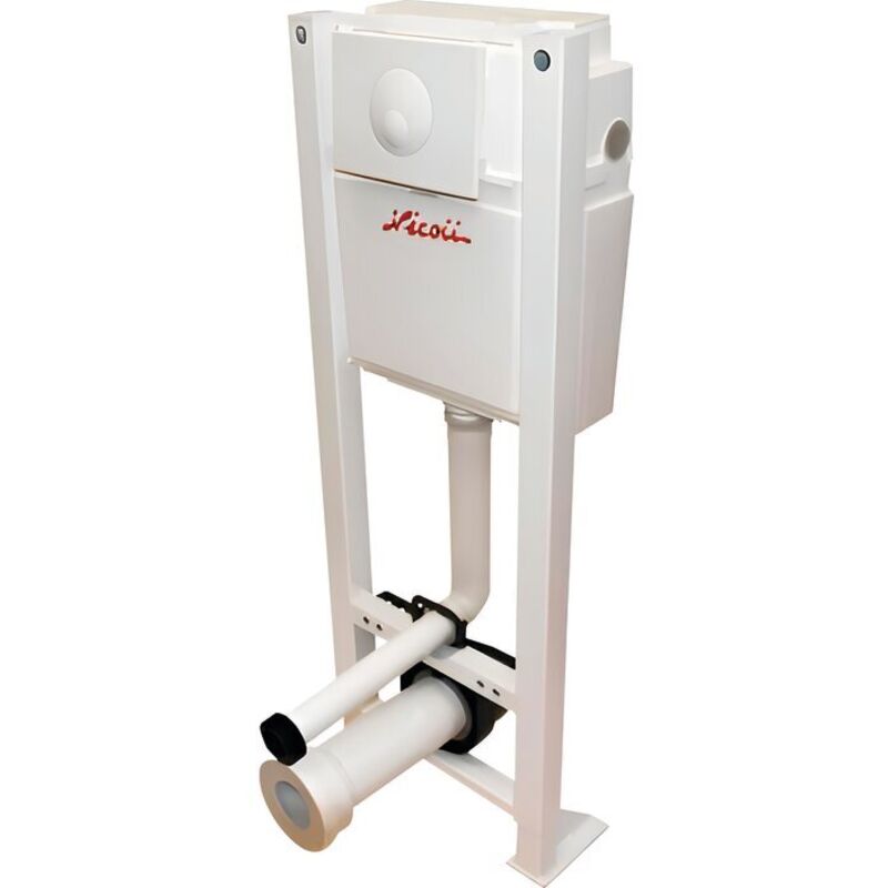 Bâti-support Virtuo One autoportant avec plaque de commande, réservoir 3/6 l - NICOLL - WBS1PAP