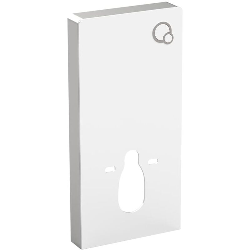 Vente-unique - Bâti-support décoratif pour wc suspendu - Blanc - spinosa