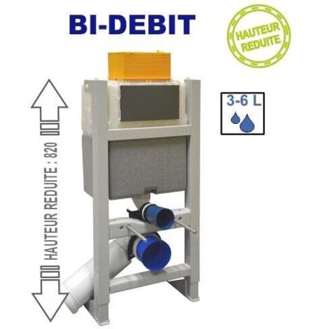 Bâti-support en applique BI-DEBIT gain de place à commande mécanique - Regiplast