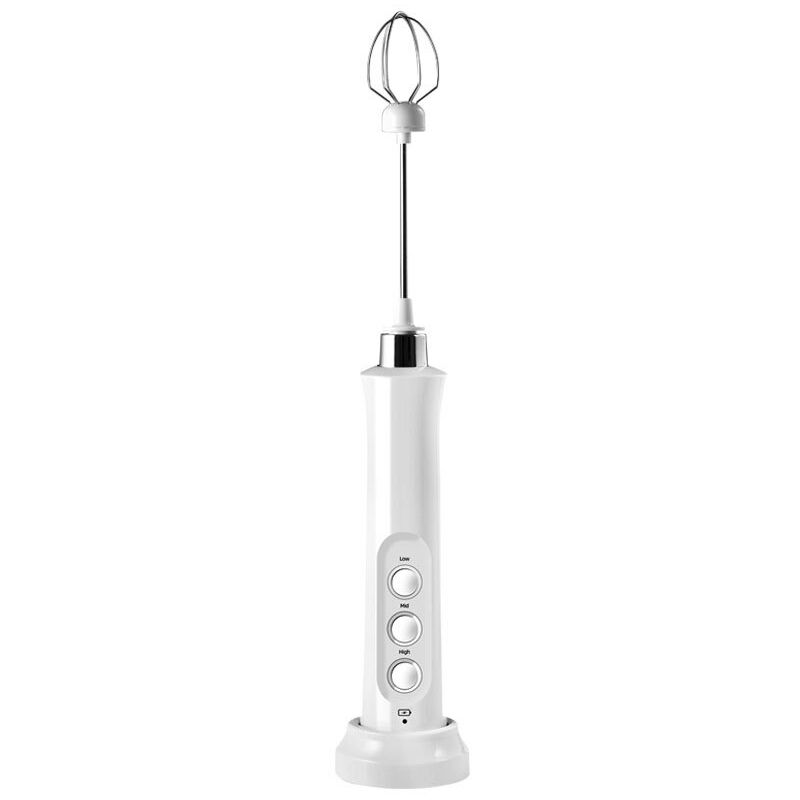 Batidor de Leche Electrico, Espumador para Leche, Batidor Manual para