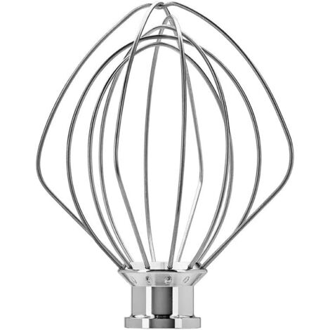 Batidor de metal para batidoras KitchenAid de 4,5 y 5 litros, batidor para batidoras KitchenAid, batidor de huevos y crema