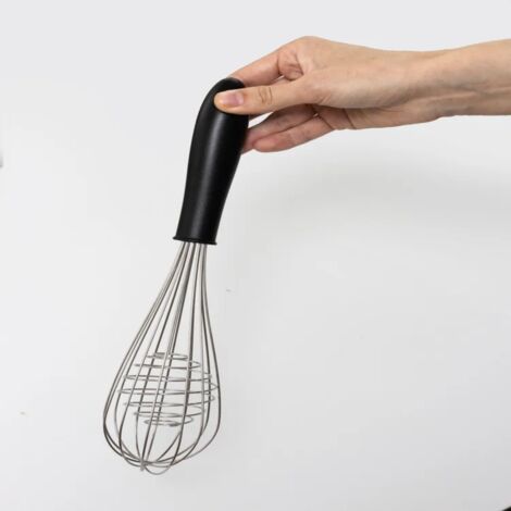 Batidor tecnológico de 2 niveles de 30 cm – Acero inoxidable y nailon, mango antideslizante, apto para lavavajillas.