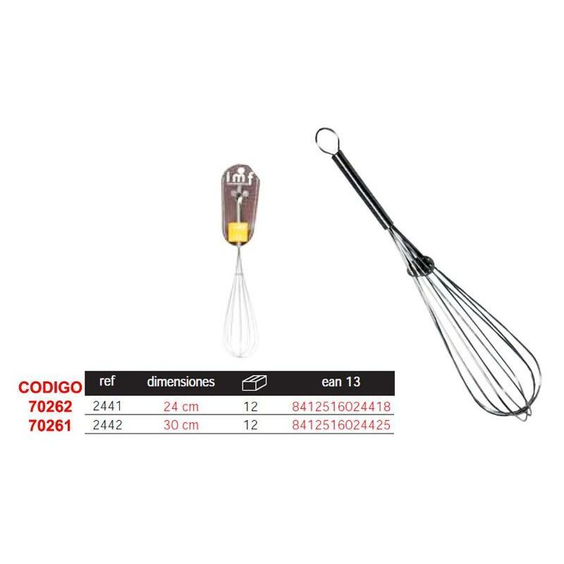 

batidor varilla cromo 24 cm r-2441 - Mibricotienda