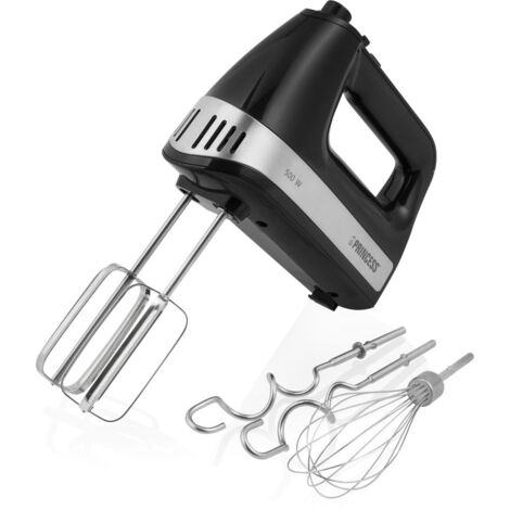 Batidora amasadora de Mano PRINCESS 01.222206.01.001 500W 5 Negro