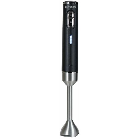 Batidora De Inmersión Inalámbrica Recargable Plástico-Acero Inoxidable Negro