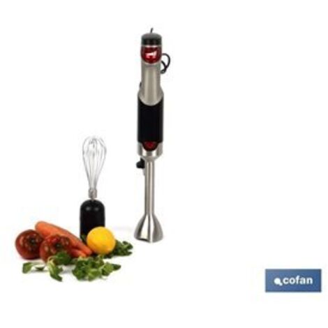batidora de mano eléctrica con accesorio batidor y vaso mezclador  800w
