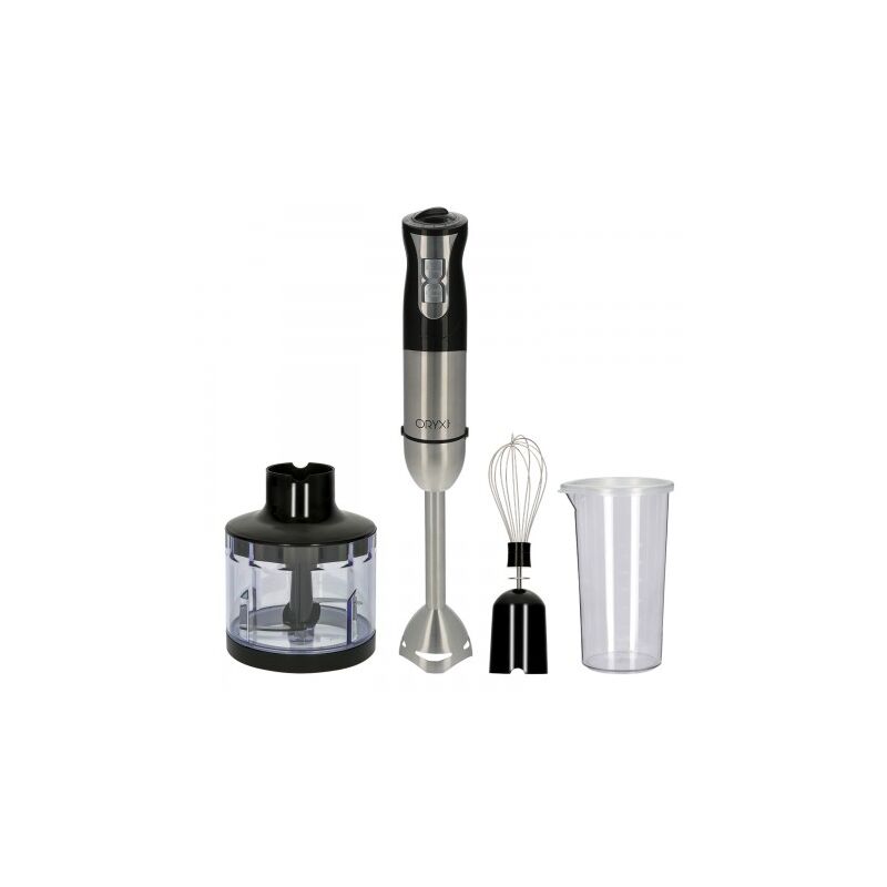 

Batidora de mano, incluye accesorios, 1000 w. velocidad regulable. con vaso medidor, picador - triturador y varillas.