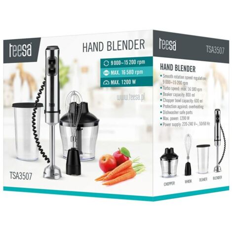 Batidora de mano multifuncional Teesa TURBO de 1200 W