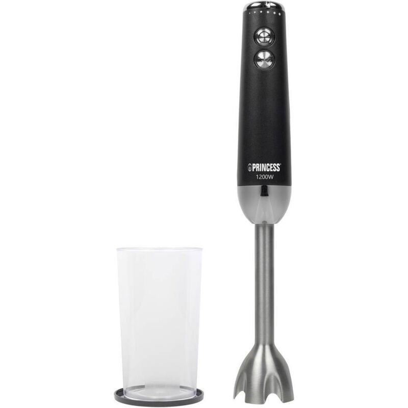 Princess - 01.221229.01.001 Mixeur plongeant 1200 w noir, acier inoxydable