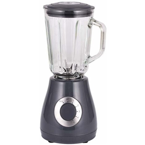 PURLINE Batidora de vaso 400W con jarra de cristal de 1.5L y 5 velocidades