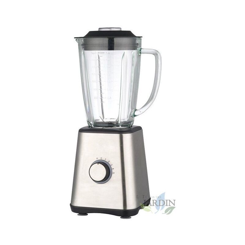 

Batidora de vaso acero inoxidable 1,8 Litros 1200W, 5 velocidades, jarra incluida