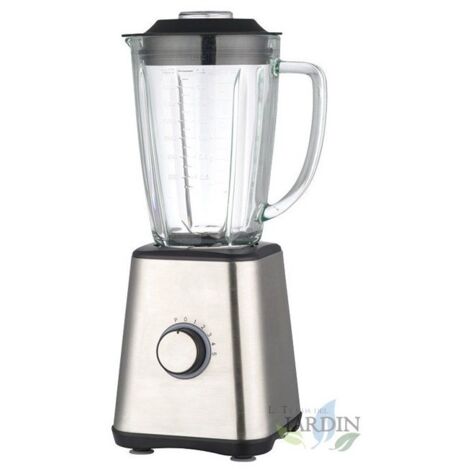 Batidora de Vaso Acero Inoxidable 1,8 Litros 1200W, 5 Velocidades, Jarra Incluida