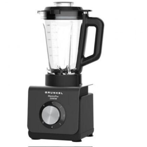 Batidora de vaso Grunkel BAT-2000MASTERPRO/ 2000W/ 5 Velocidades/ Capacidad 1.5L