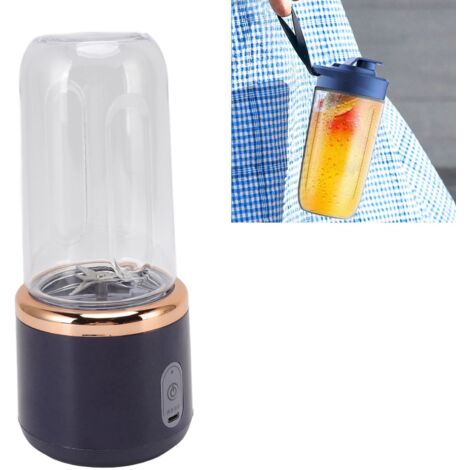 Batidora portátil inalámbrica de 300 ml con 6 cuchillas y carga USB para batidos y smoothies – ABS, 1200 mAh, 21 000 rpm