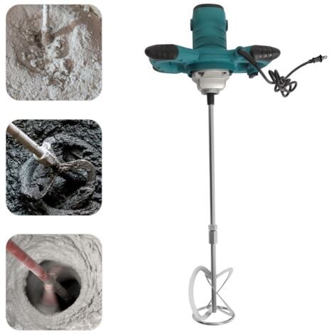 SENDERPICK Batidora profesional 2100 W Batidora de mano Batidora de mortero Hormigonera 6 velocidades ajustables