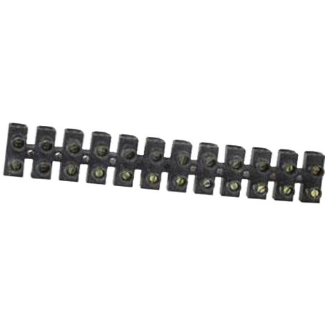 Batilec – Barrette de connexion 25-35 mm² 12 plots – Sécable sans outil – Bornes à vis – Couleur noire pour installations électriques