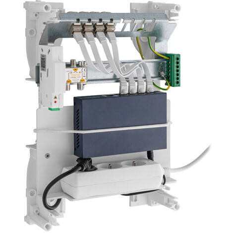 Coffret de communication Fullbox avec 8 prises RJ45 grade 1 BATILEC