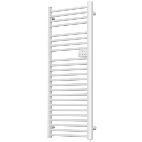 Batilec – Sèche-serviette électrique 750W – Barres rondes – Régulation électronique programmable – Mode Eco, Confort, Hors gel – IP24