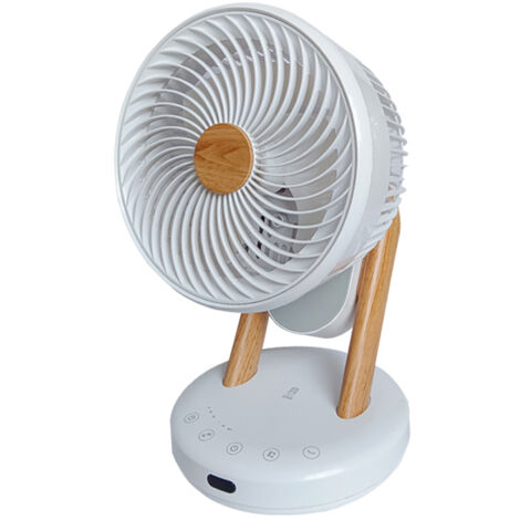 Batilec – Ventilateur de table 30W – Silencieux < 50 dB – 3 vitesses réglables – Oscillation 360° – Télécommande incluse – 23 cm