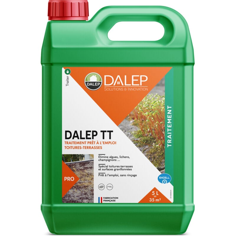 Traitement Dalep tt Toitures-Terrasses Prêt à l'Emploi - Bidon 5 l - 1.01.0012.03