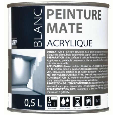 Peinture Acrylique Mate 1er Prix 0L5