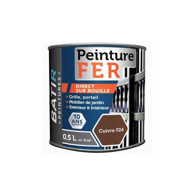 Batir Peintures - Peinture batir Fer forgé 2.5 Litre gris - batir