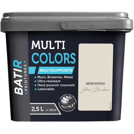 Batir Multicolors Peinture Multisupports Satin Soyeux 2.5l - Batir