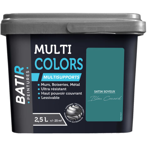 Batir Multicolors Peinture Multisupports Satin Soyeux 2.5l - Batir