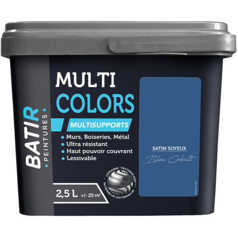 Batir Multicolors Peinture Multisupports Satin Soyeux 2.5l - Batir