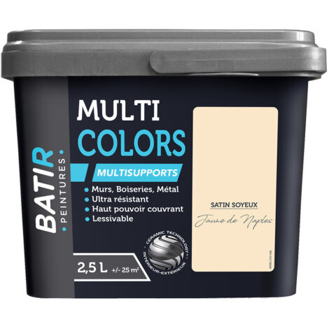 Batir Multicolors Peinture Multisupports Satin Soyeux 2.5l - Batir