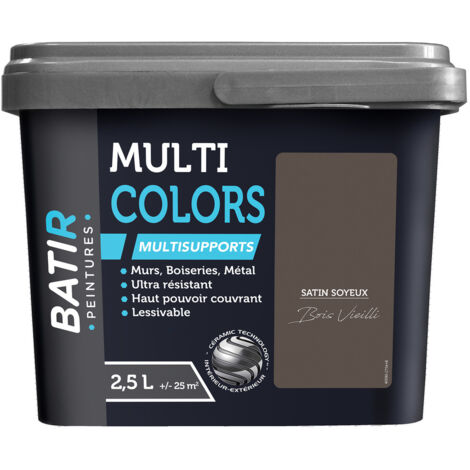Batir Multicolors Peinture Multisupports Satin Soyeux 2.5l - Batir