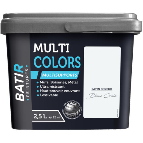 Batir Multicolors Peinture Multisupports Satin Soyeux 2.5l - Batir