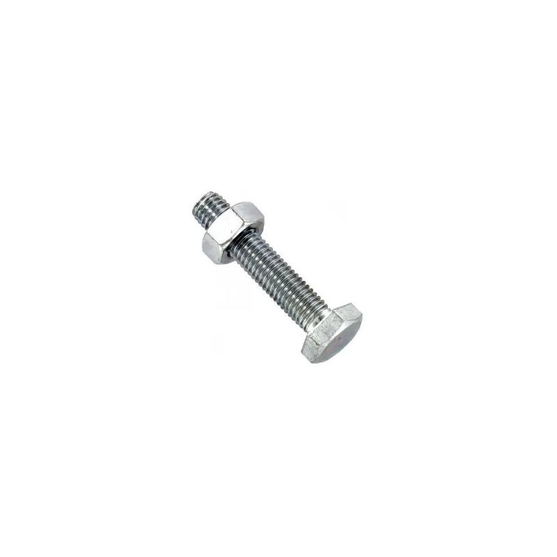 VYNEX Boulons hexagonaux - acier zingu&eacute; - 10 x 80 mm - lot de 4