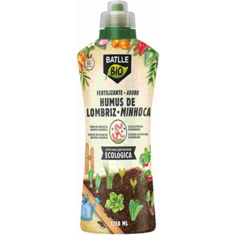 Batlle Fertilizante Humus de Lombriz - Fertilizante Humus de Lombriz Líquido - 1250 ml