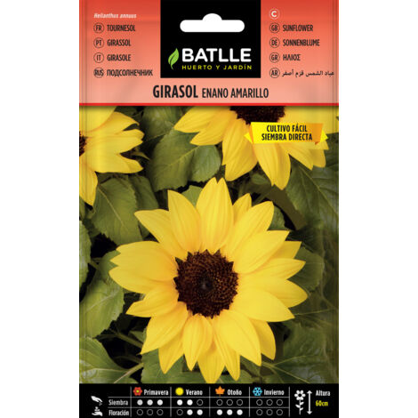 Batlle Semillas de Girasol Enano Amarillo - 3 Bolsitas