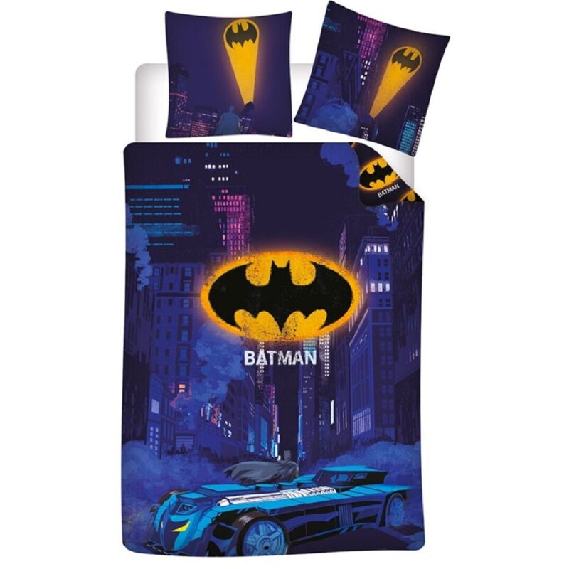 Batman - Bettwäsche-set Poly-baumwolle Decke & Kissenbezug 140x200 + 65x65 Cm