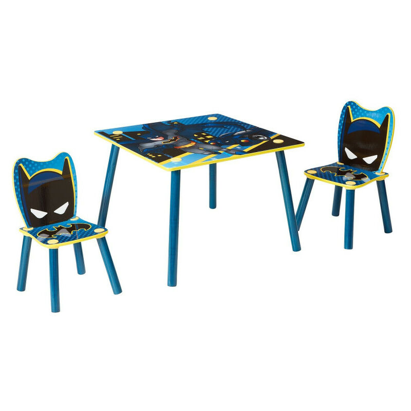 Ensemble table et 2 chaises pour enfants dc Comics - Batman - Jaune