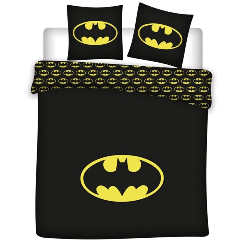 Parure de lit double réversible Batman - 220 cm x 240 cm