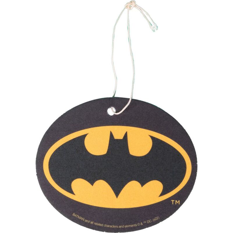 Image of Batman - Profumatore deodorante auto fragranza verve nero giallo profumo supereroe pipistrello
