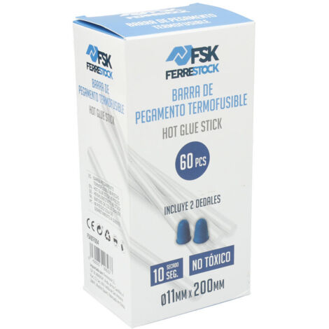 Bâton de colle deFerrestock Ø 11 cm Transparent (60 pièces)